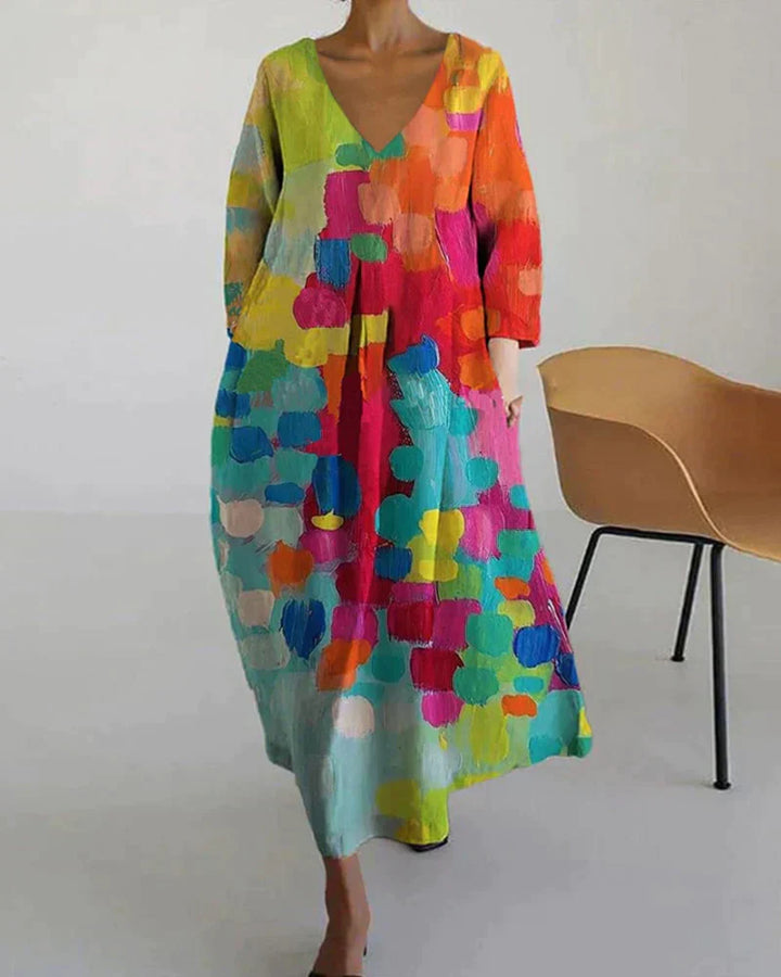 Sophie™ Kleurrijke Maxi Jurk