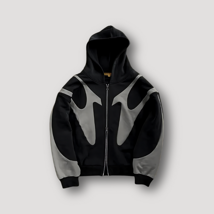 Nolan | Heren Trendy Zip-Up Hoodie met Print