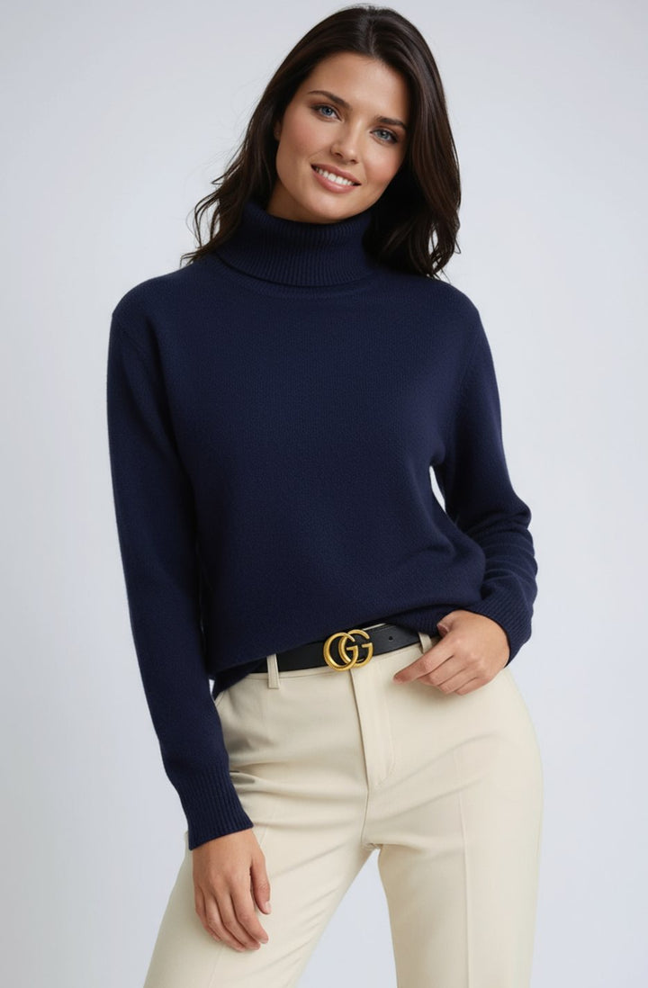 Gebreide Coltrui Dames Slim Fit met Ribboorden