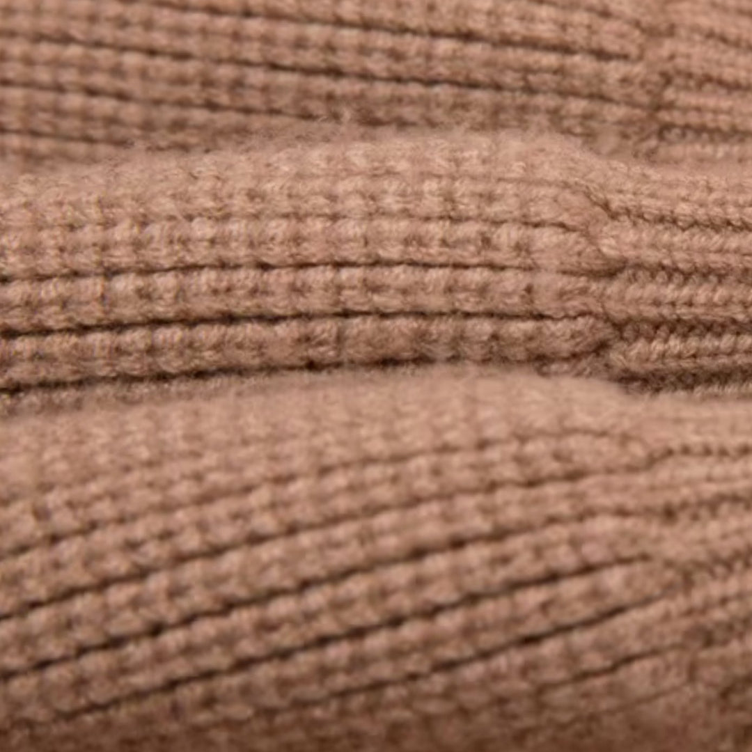 Gebreide najaarsjurk dames cable-knit A-lijn
