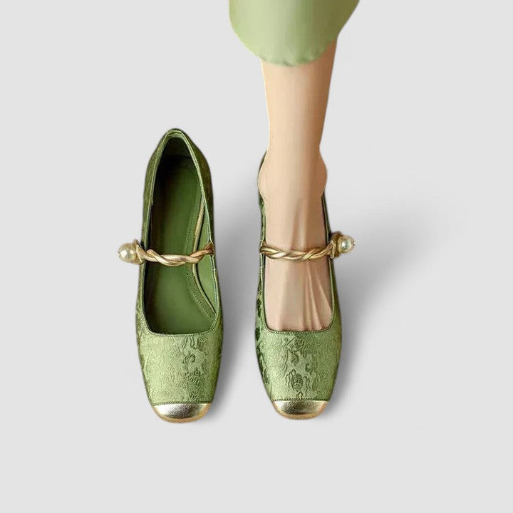 Hailey | Damen Banddetail Schuhe mit niedrigem Absatz