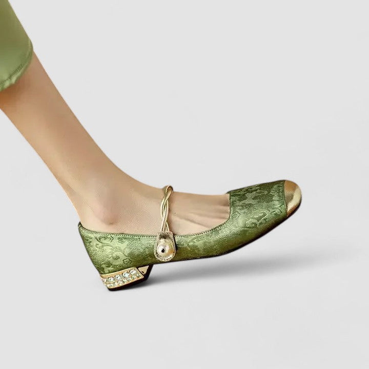 Hailey | Damen Banddetail Schuhe mit niedrigem Absatz