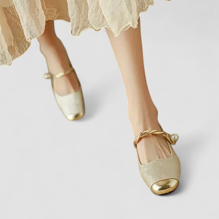 Hailey | Damen Banddetail Schuhe mit niedrigem Absatz