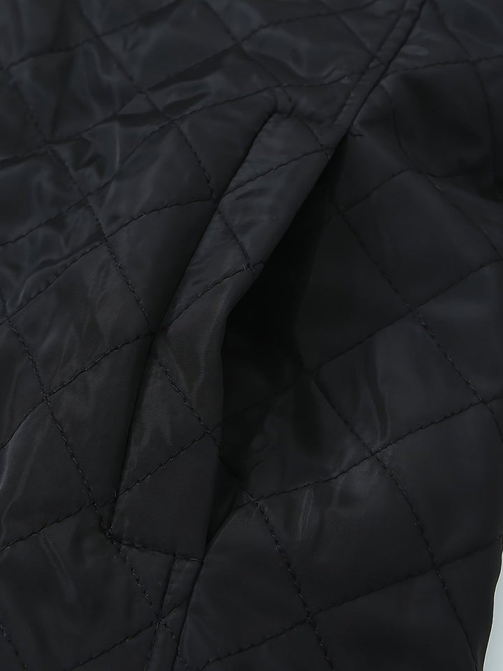 Gevoerde Halflange Puffer Jas Dames Gewatteerde Winterjas