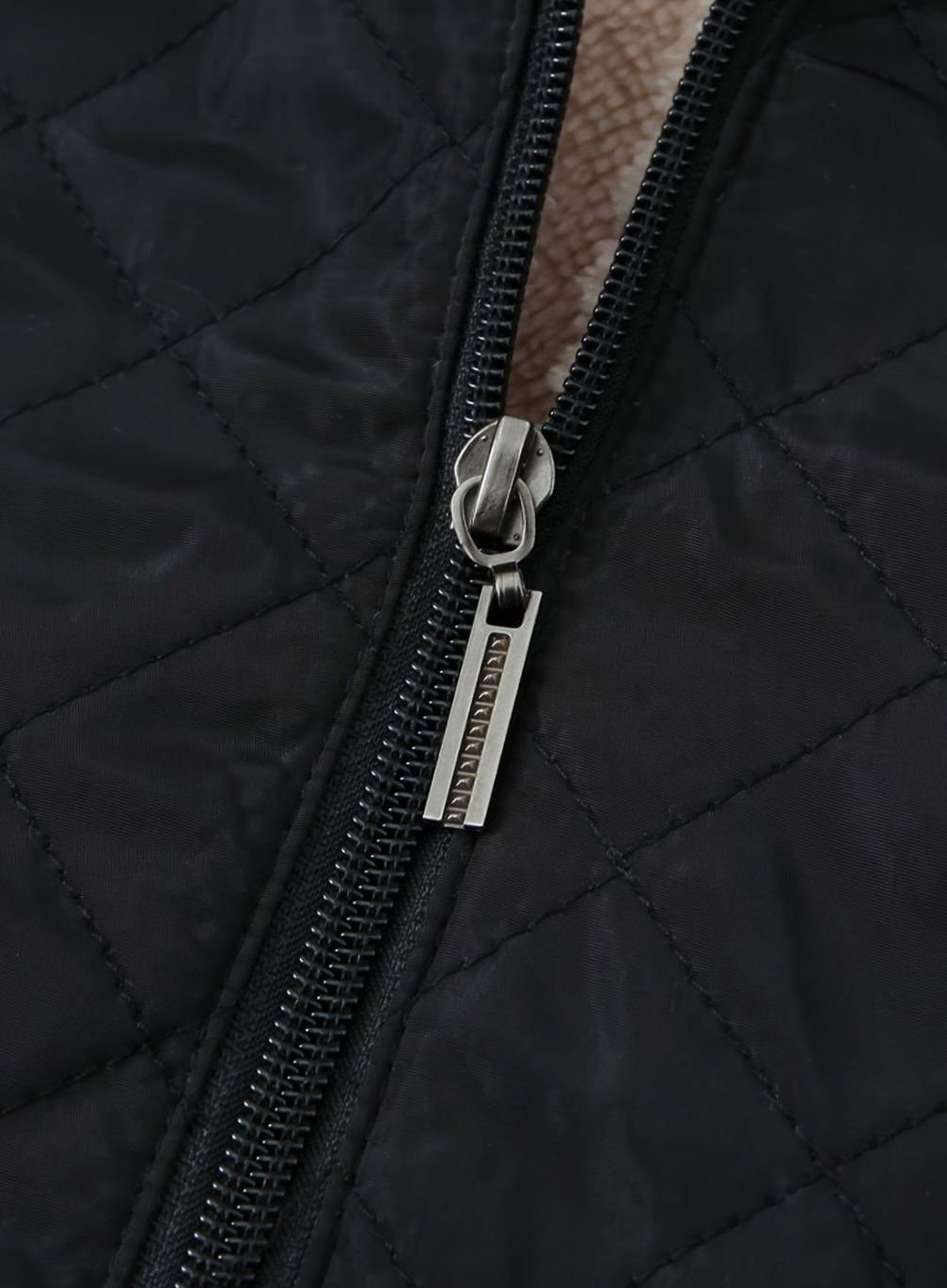 Gewatteerde Halflange Puffer Jas Dames Fleece Gevoerd