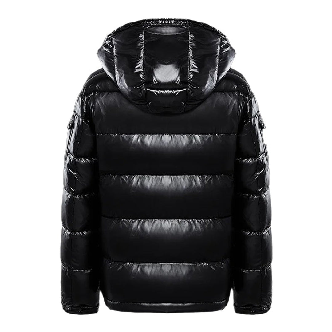 Glanzende Gewatteerde Puffer Jas Dames Capuchon Winterjas