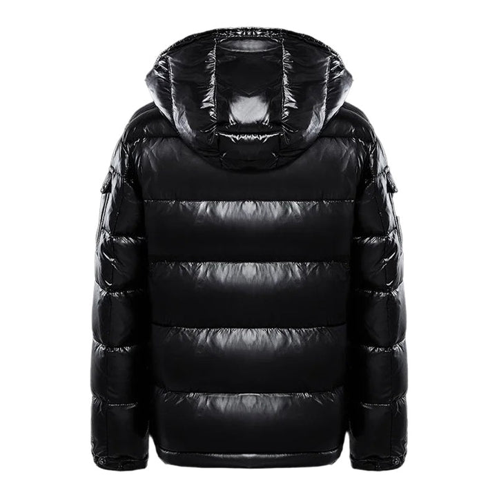 Glanzende Gewatteerde Puffer Jas Dames Capuchon Winterjas