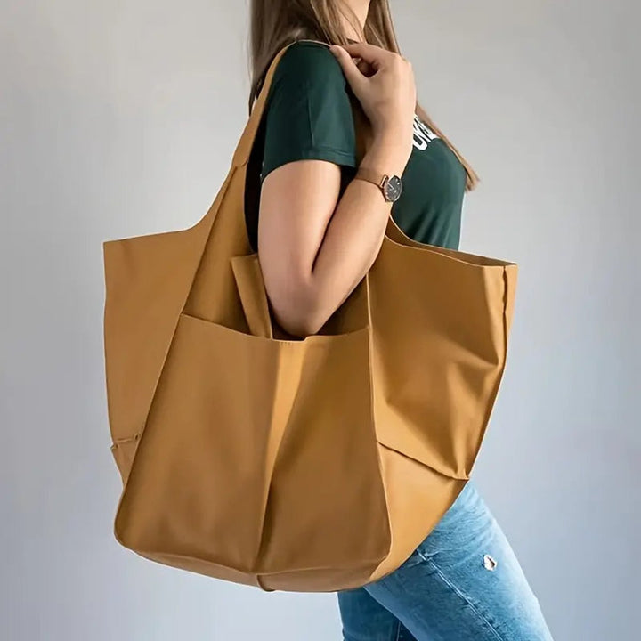 Grote Oversized Veganleren Tote Bag Dames