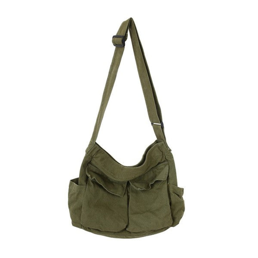 Grote Oversized Zwarte Canvas Tote Bag Dames Schoudertas
