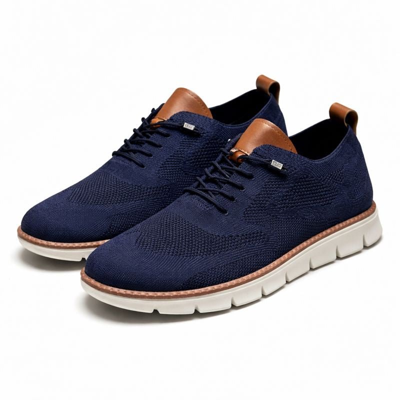 Heren Ademende Mesh Casual Sneakers met Veters - Azul marino