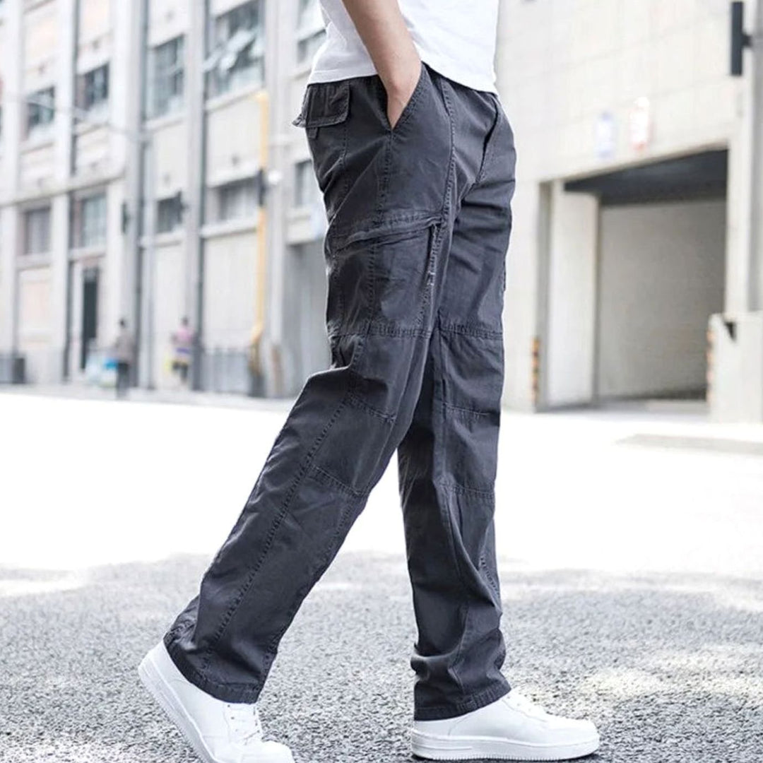 Heren Cargo Pantalon met Elastische Taille en Stretchstof