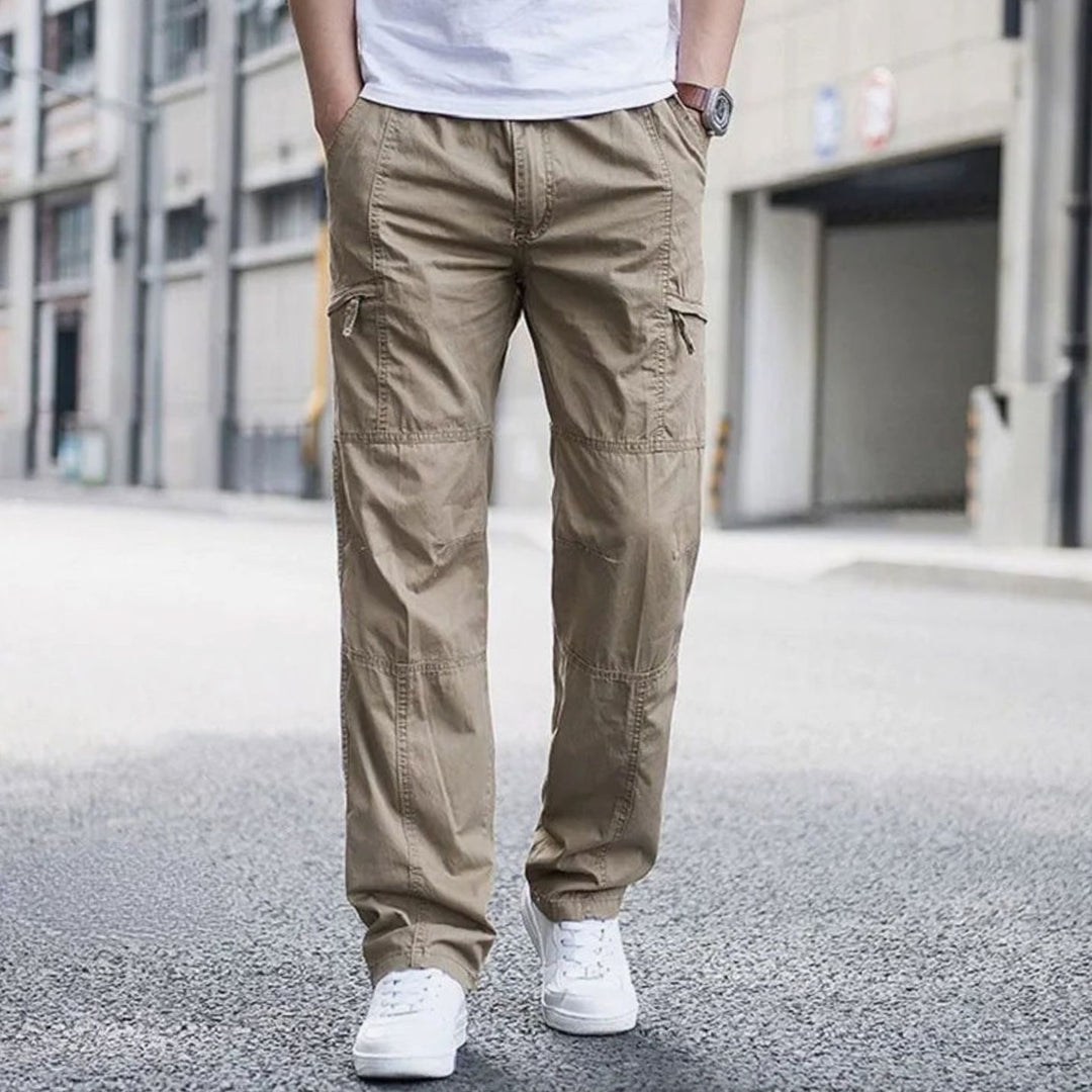 Heren Cargo Pantalon met Elastische Taille en Stretchstof