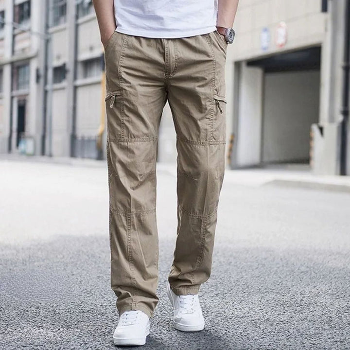 Heren Cargo Pantalon met Elastische Taille en Stretchstof