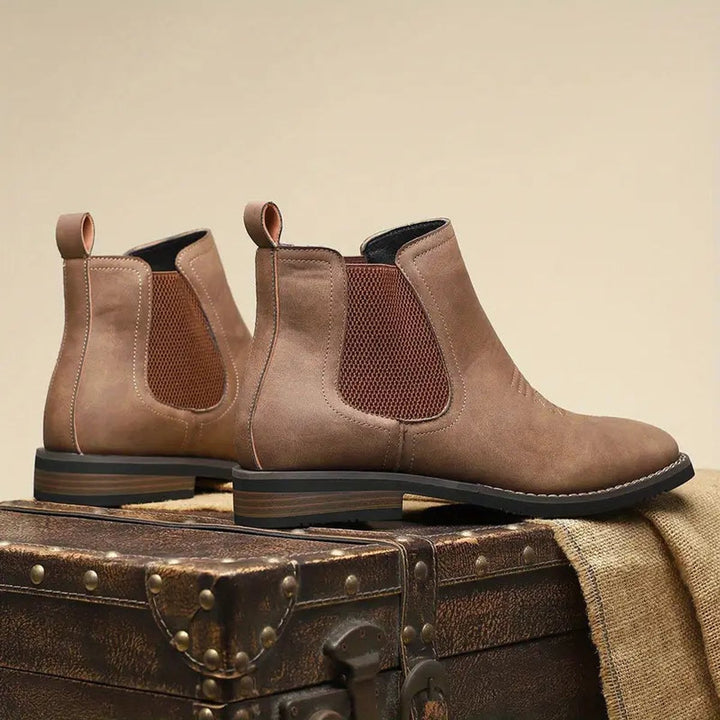 Heren Chelsea Boots Tijdloze Leren Enkellaarzen