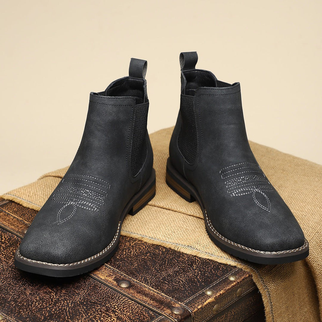 Heren Chelsea Boots Tijdloze Leren Enkellaarzen