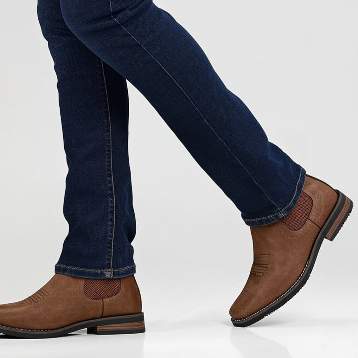 Heren Chelsea Boots Tijdloze Leren Enkellaarzen