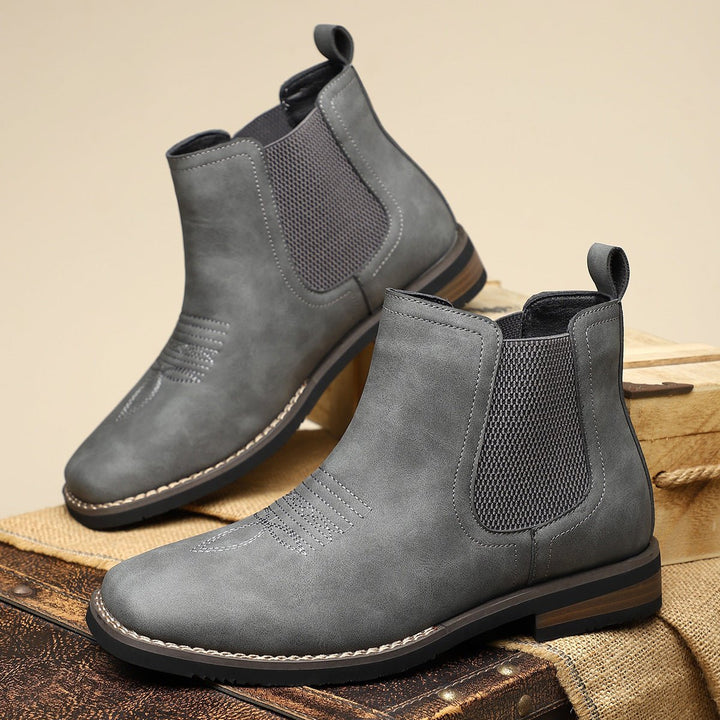 Heren Chelsea Boots Tijdloze Leren Enkellaarzen