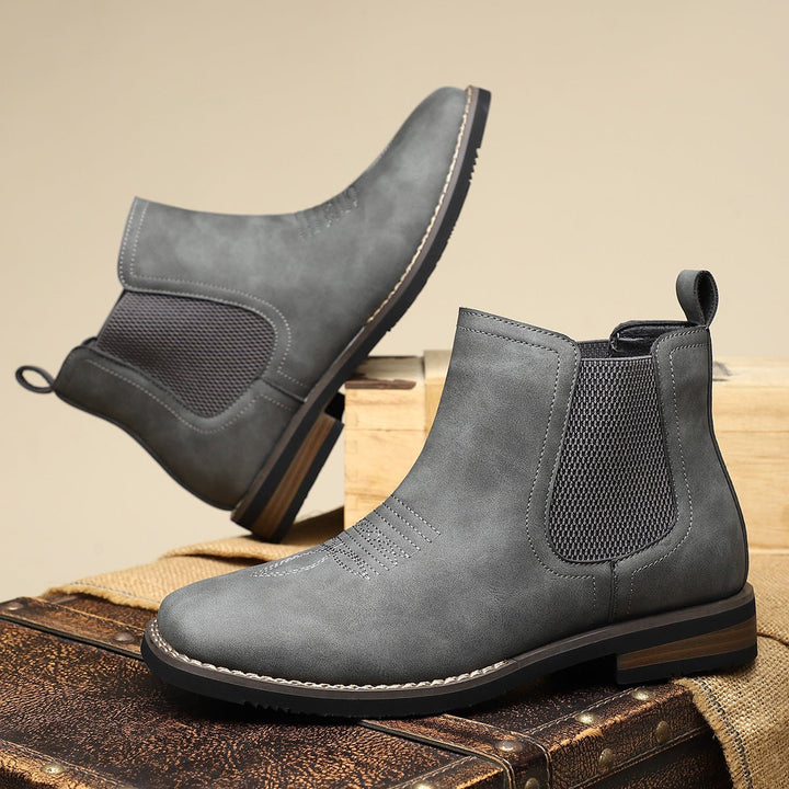 Heren Chelsea Boots Tijdloze Leren Enkellaarzen