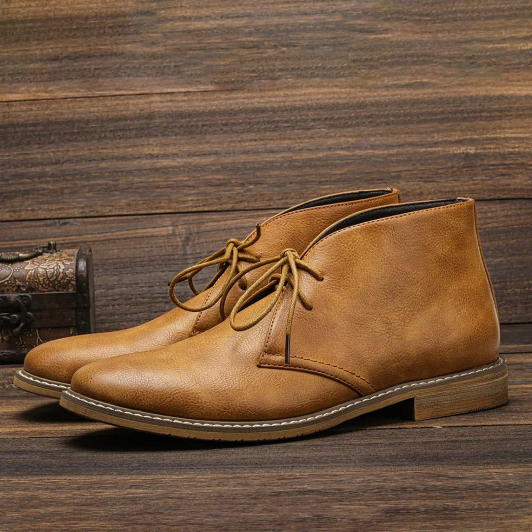 Heren Chukka Mens Boots Klassieke Veterschoenen Enkellaarzen - Bruin