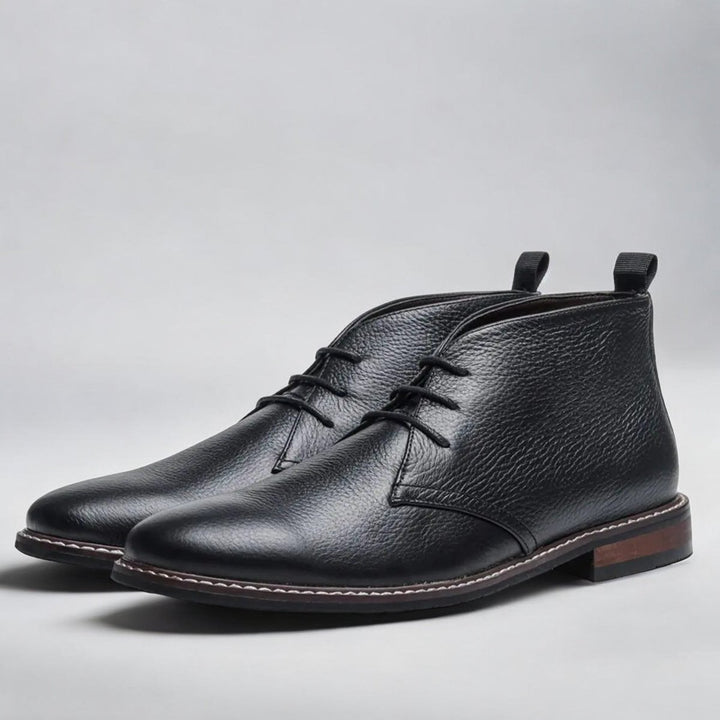 Heren Chukka Mens Boots Klassieke Veterschoenen Enkellaarzen - Zwart