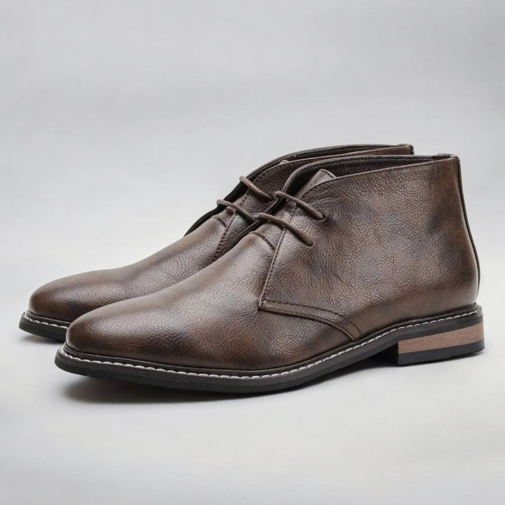 Heren Chukka Mens Boots Klassieke Veterschoenen Enkellaarzen - Donkerbruin