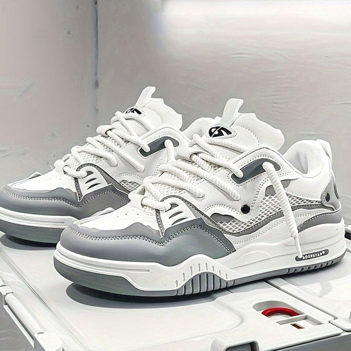 Heren Chunky Lage Sneakers met Dikke Zool en Vetersluiting
