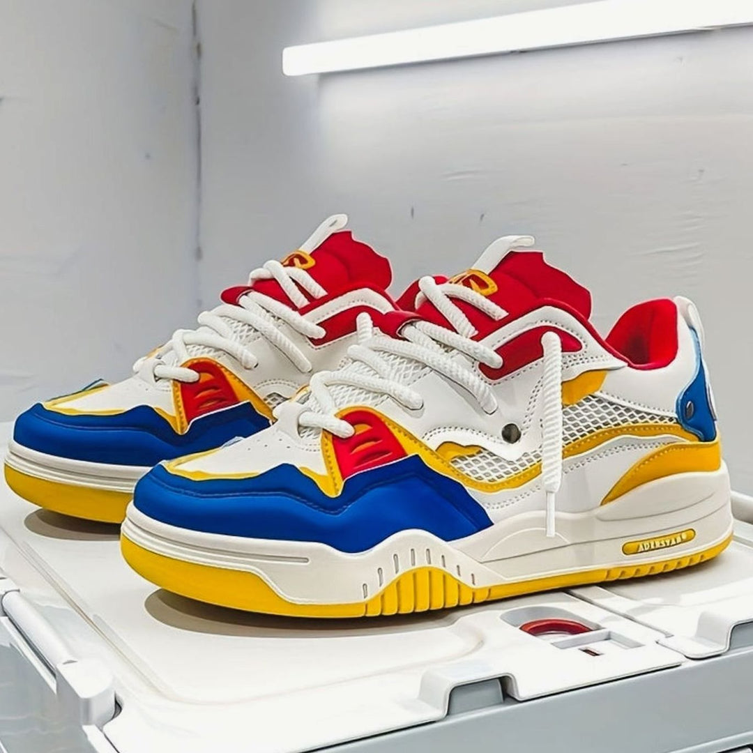 Heren Chunky Lage Sneakers met Dikke Zool en Vetersluiting