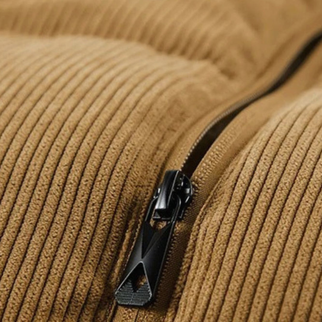 Heren Corduroy Gewatteerde Bodywarmer Fleece Gevoerd Wintervest