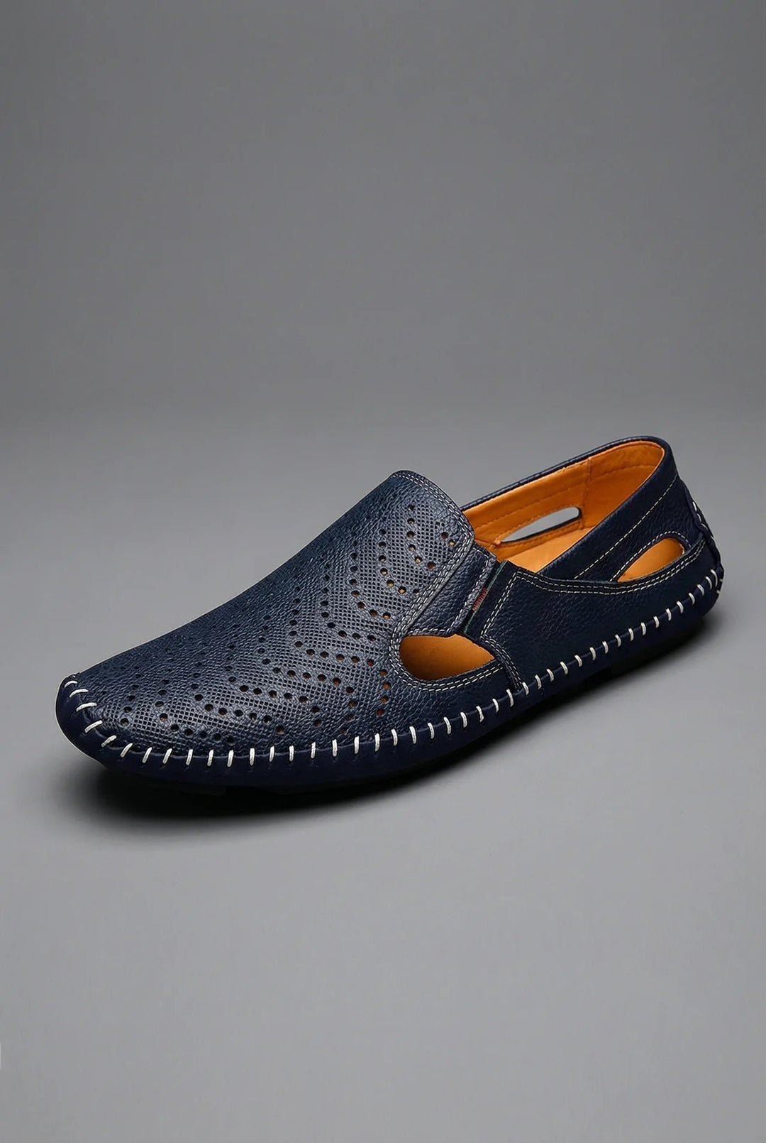 Heren Geperforeerde Instap Loafers Ademend Zomerschoenen