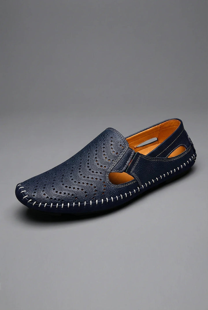 Heren Geperforeerde Instap Loafers Ademend Zomerschoenen