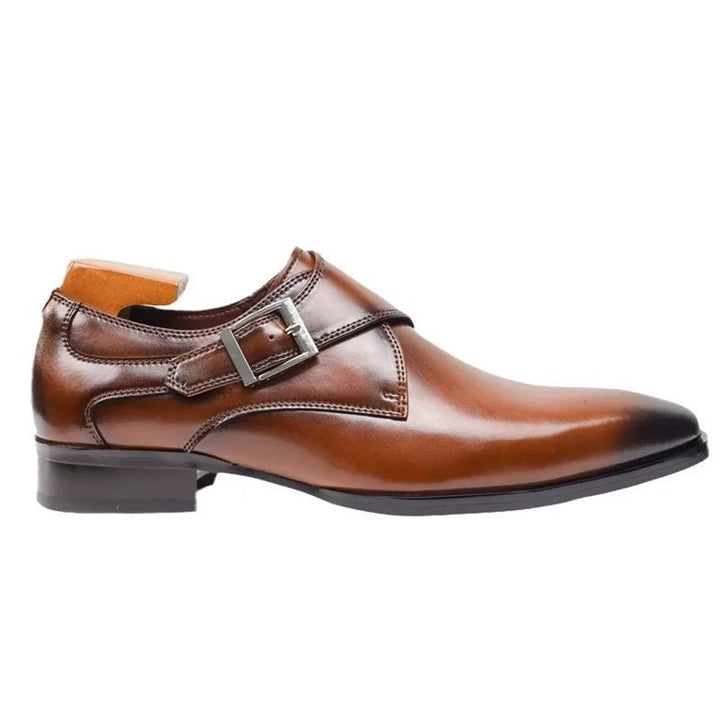 Heren Gesp Monk-Strap Leren Nette Schoenen