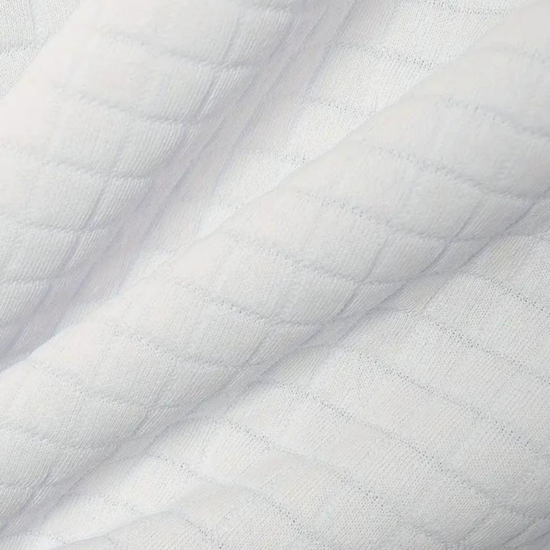 Heren Getextureerd Poloshirt met Borstzakje en Knopen