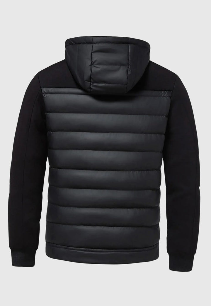Heren Gewatteerde Hybride Winterjas met Capuchon