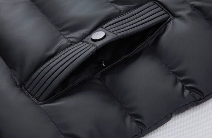 Heren Gewatteerde Hybride Winterjas met Capuchon