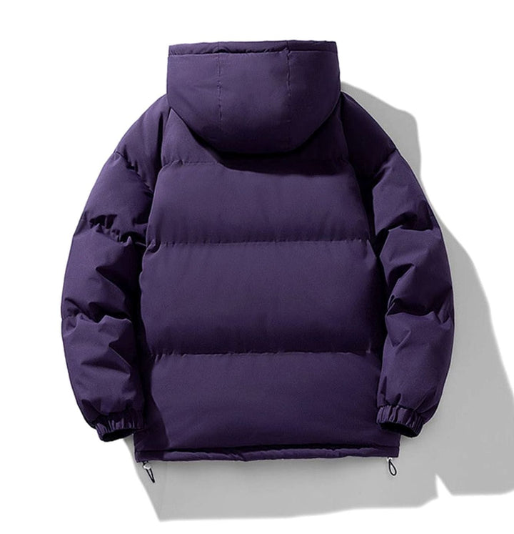 Heren Gewatteerde Puffer Winterjas met Capuchon en Ritssluiting