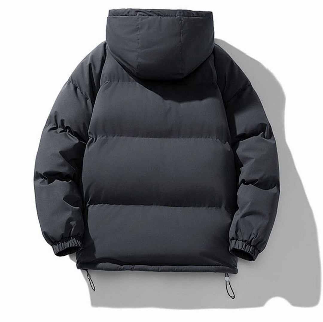 Heren Gewatteerde Puffer Winterjas met Capuchon en Ritssluiting