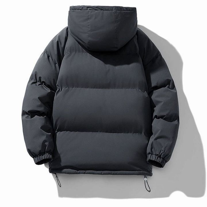 Heren Gewatteerde Puffer Winterjas met Capuchon en Ritssluiting