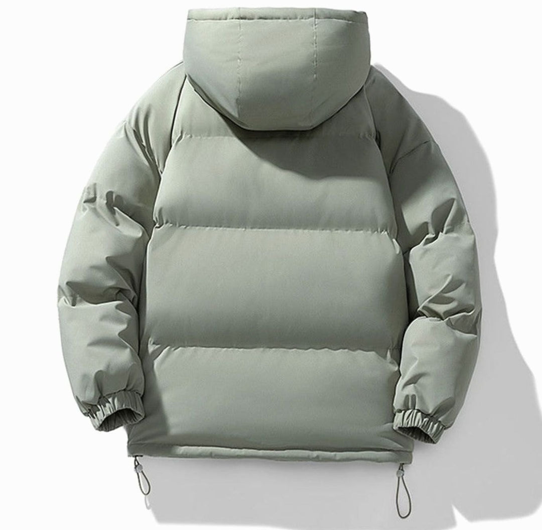 Heren Gewatteerde Puffer Winterjas met Capuchon en Ritssluiting