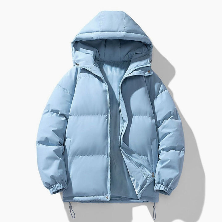 Heren Gewatteerde Puffer Winterjas met Capuchon en Ritssluiting