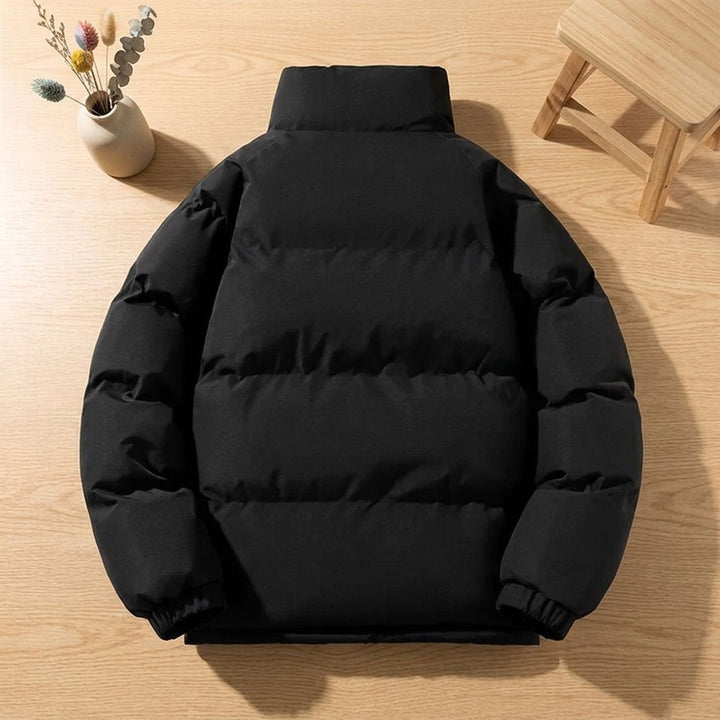 Heren Gewatteerde Puffer Winterjas met Fleece Voering Rits