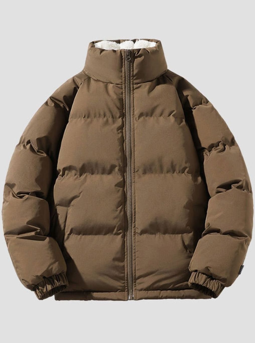 Heren Jas Fleece-Gevoerd Lichtgewicht Pufferjack Regular Fit