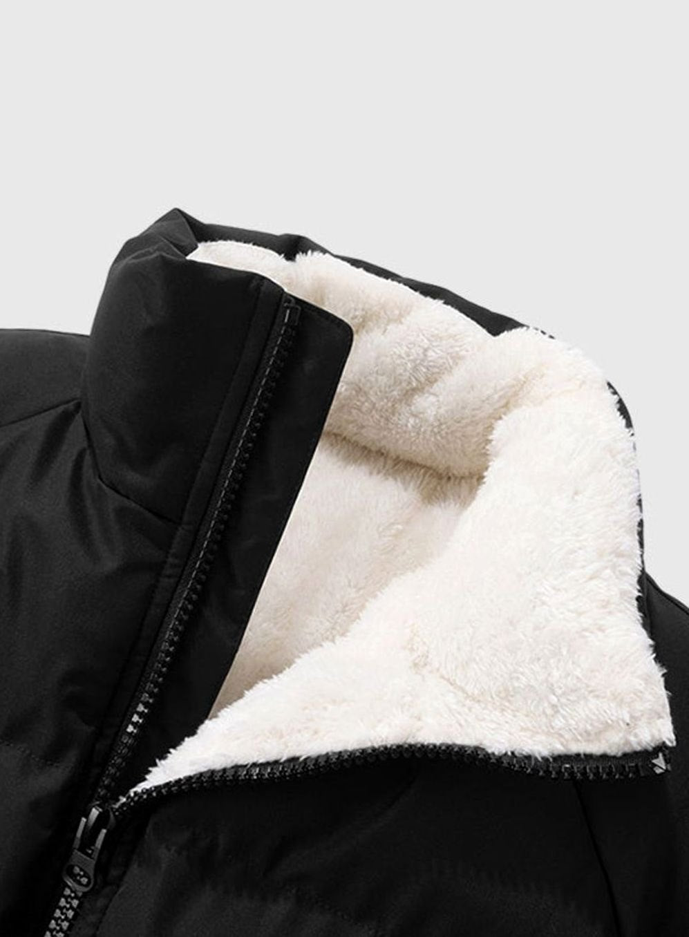 Heren Jas Fleece-Gevoerd Lichtgewicht Pufferjack Regular Fit