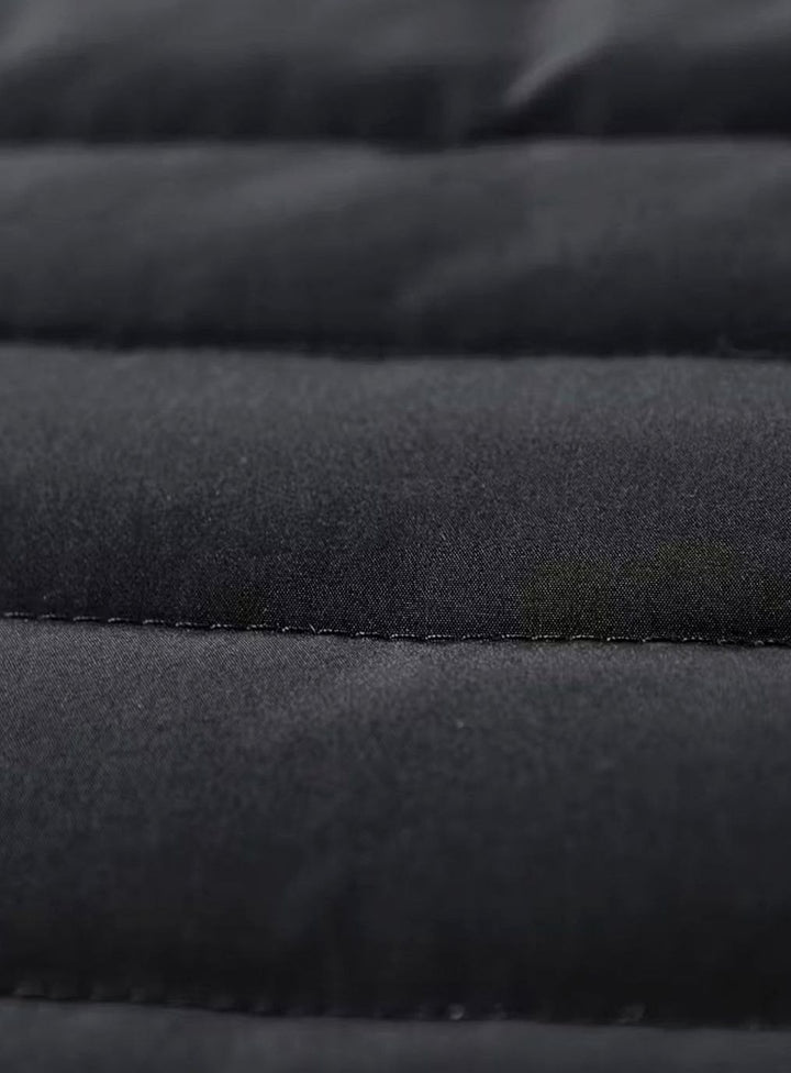 Heren jas gewatteerde slim fit stehkraag ritssluiting