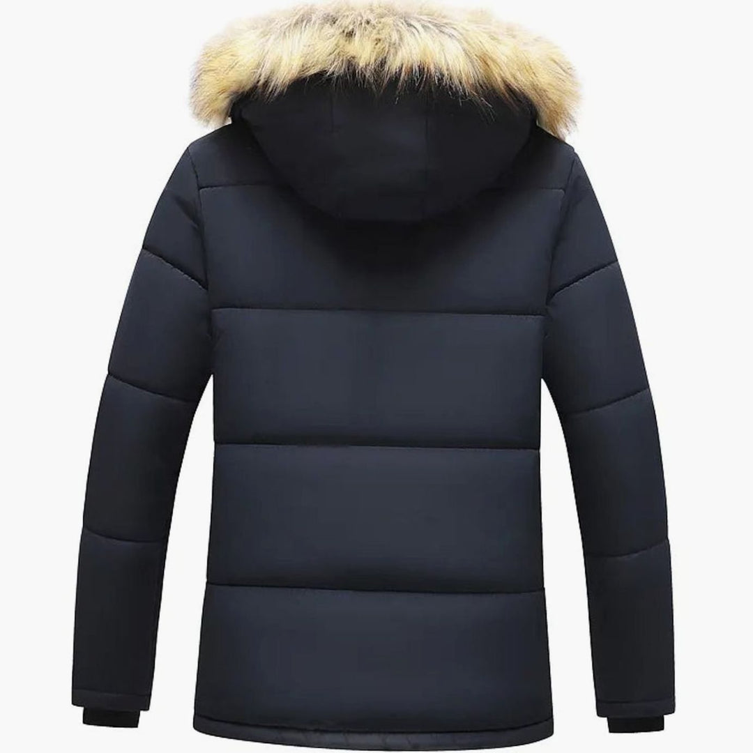 Heren Jas Warme Parka Winterjas Winddicht Fleece Gevoerd Capuchon