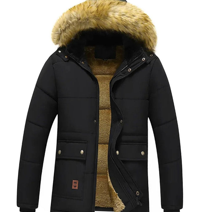 Heren Jas Warme Parka Winterjas Winddicht Fleece Gevoerd Capuchon