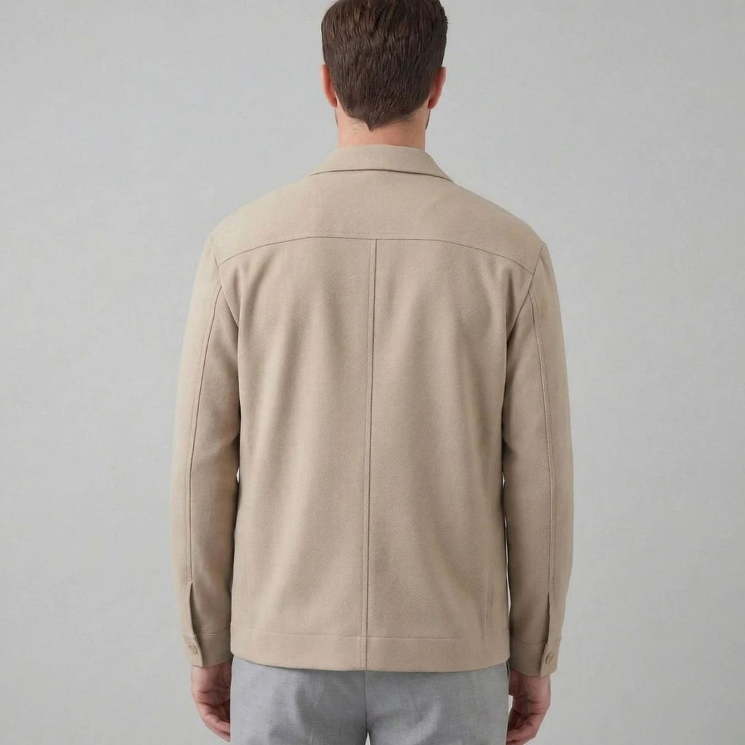 Heren Klassieke Getextureerde Single-Breasted Blazer Regular Fit