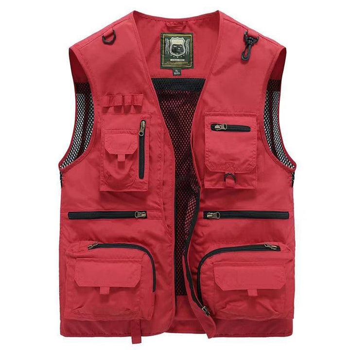 Heren Mens Gilet Mouwloos Outdoor Vest Veelzakkig Nylon