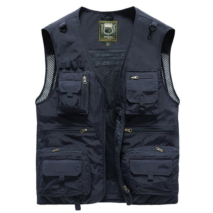 Heren Mens Gilet Mouwloos Outdoor Vest Veelzakkig Nylon