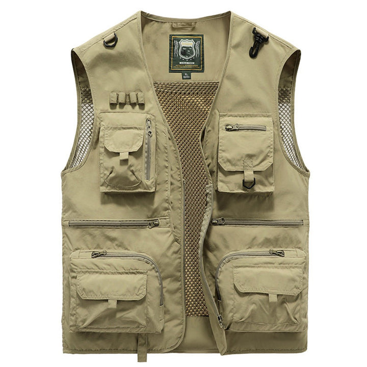 Heren Mens Gilet Mouwloos Outdoor Vest Veelzakkig Nylon