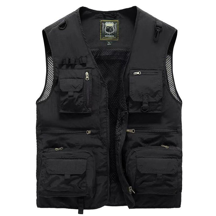 Heren Mens Gilet Mouwloos Outdoor Vest Veelzakkig Nylon